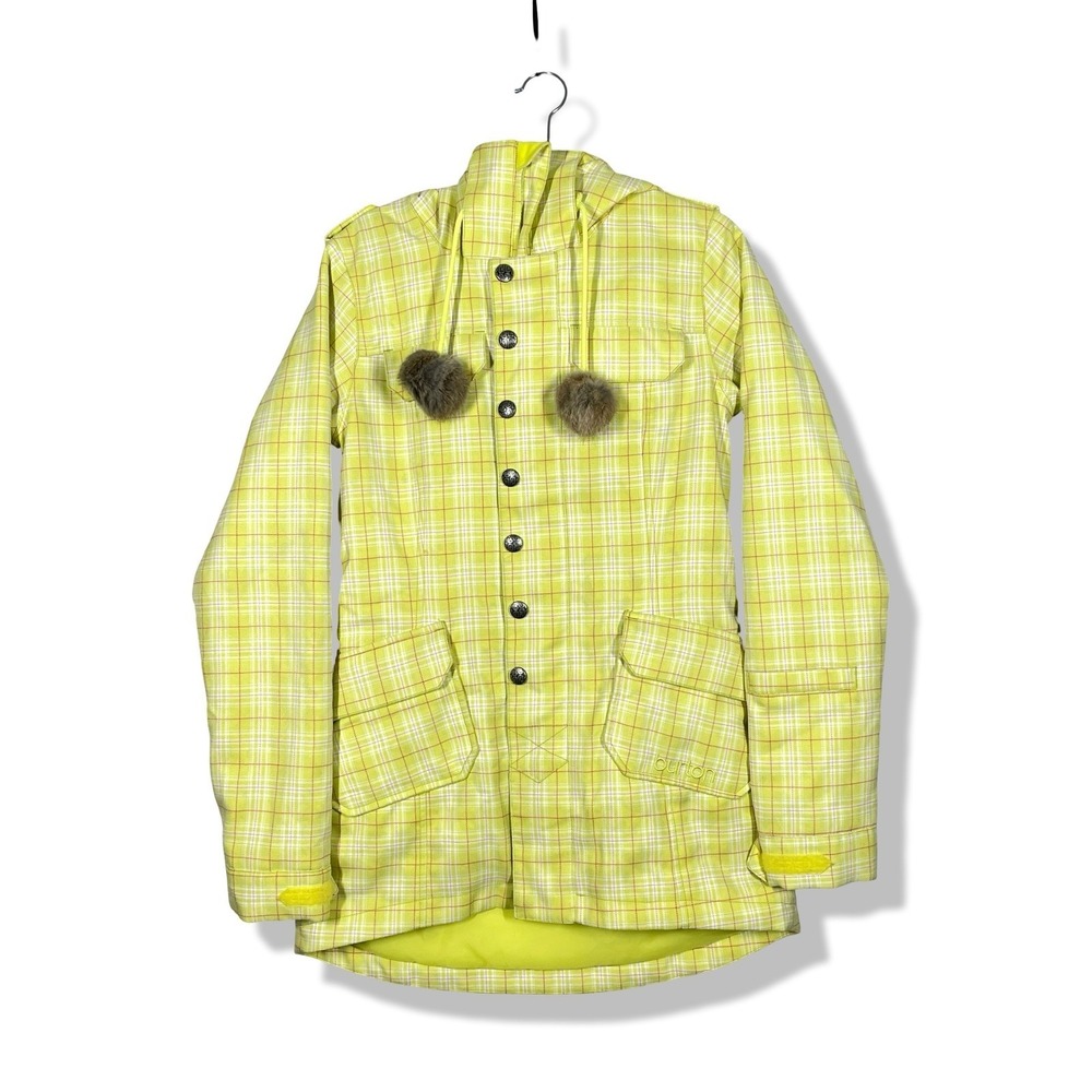 Burton Dryride Cool Flavors Ski Snowboard Puffer‎ Jacket Womens S Juniors Plaid